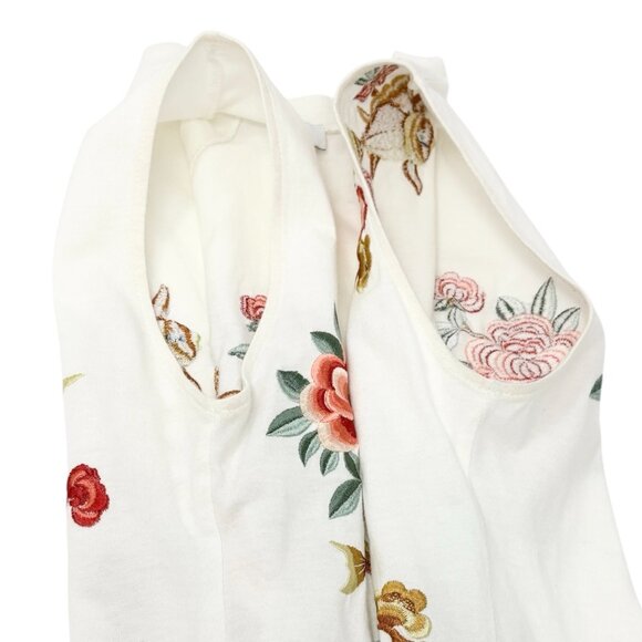 Christian Dior Vintage 2002 Goldfish Floral Embroidery Tank Top #38 [106424] - Picture 7 of 14